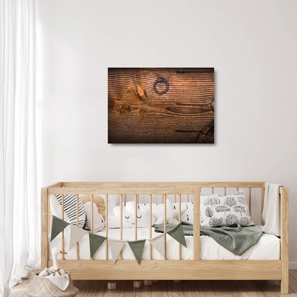 Obraz na szkle - tekstura drewna (70x50 cm)
