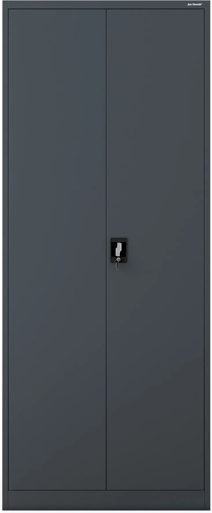 Szafa biurowa metalowa wysoka na dokumenty antracytowa, 900x2200x400 mm: JAN H2200