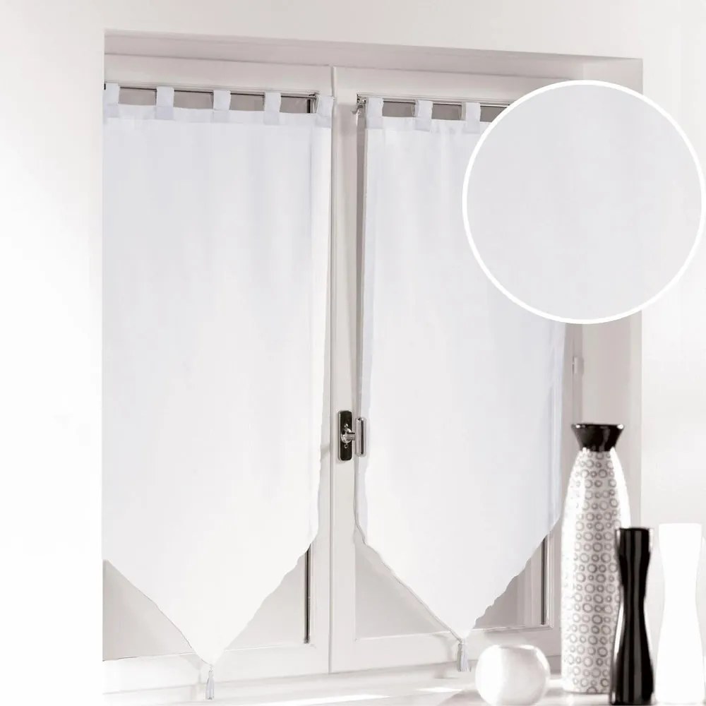 Białe firanki z woalu zestaw 2 szt. 60x160 cm Voiline – douceur d'intérieur