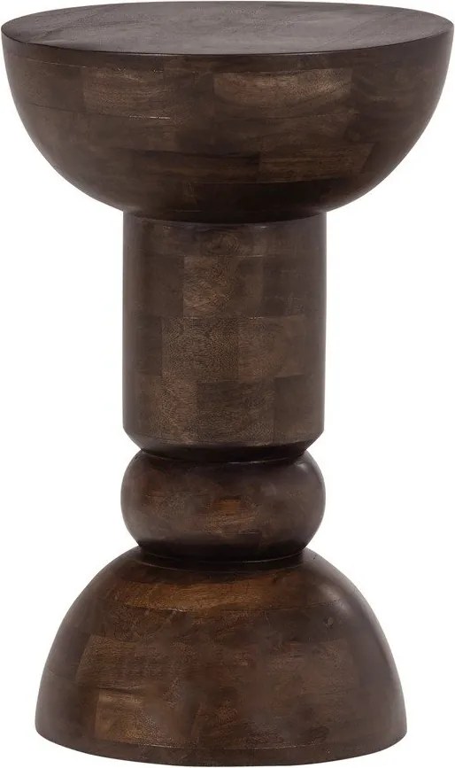 Okrągły stolik z litego drewna mango ø 46 cm Emel – WOOOD