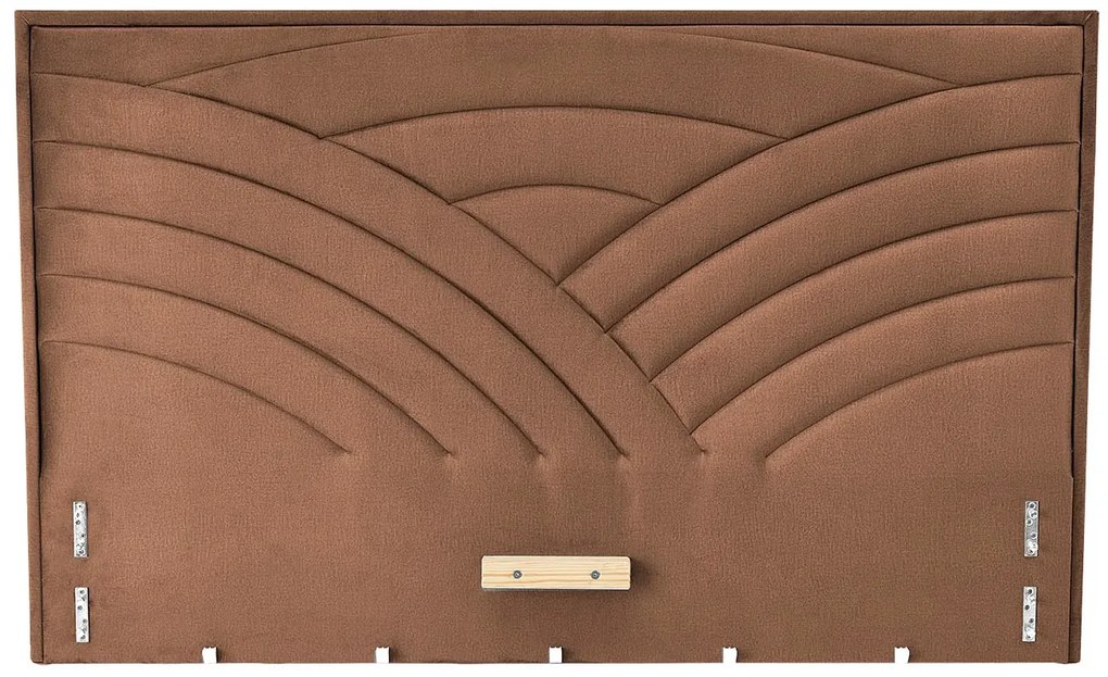 Beżowy tapicerowany zagłówek do łóżka H5-G32