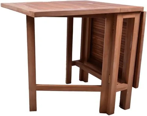 Stół drewniany ogrodowy składany DIVERO z drewna teakowego