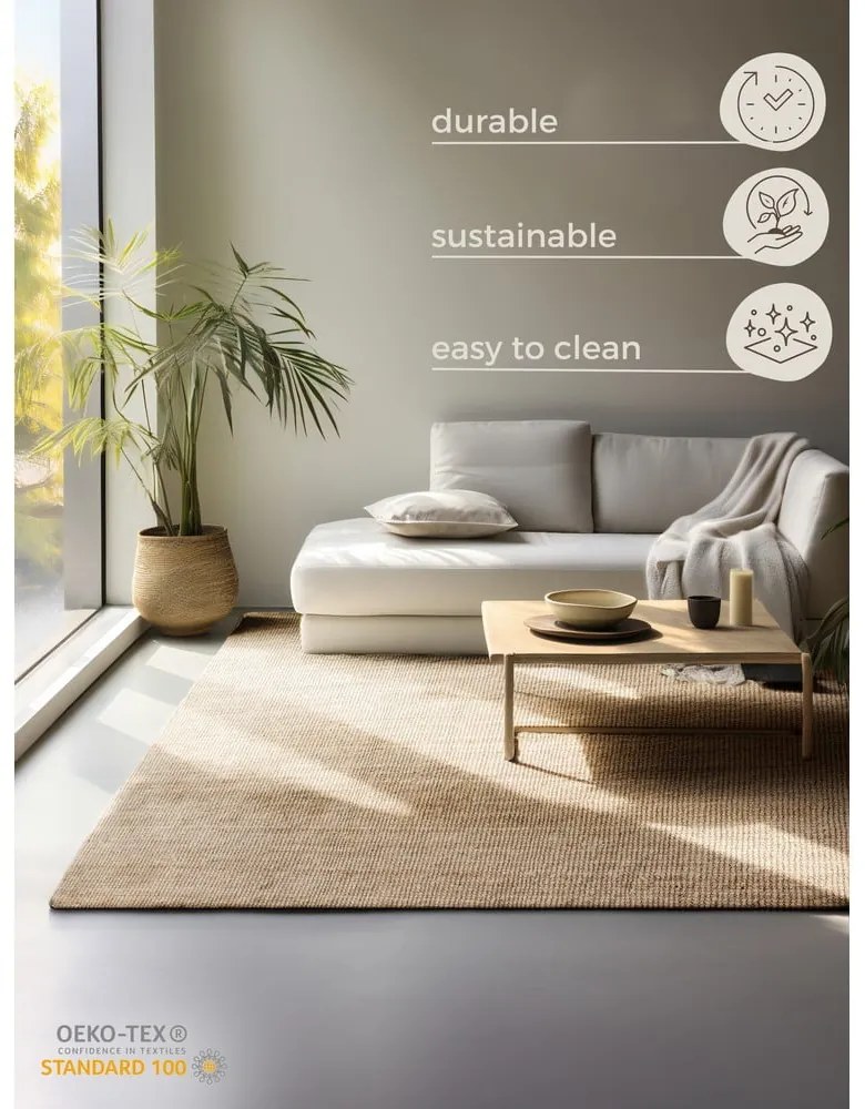 Naturalny dywan z juty 190x280 cm Bouclé – Hanse Home