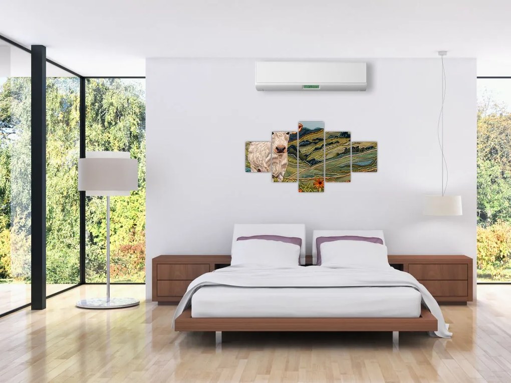 Obraz - Imitacja dzianego motywu (125x70 cm)