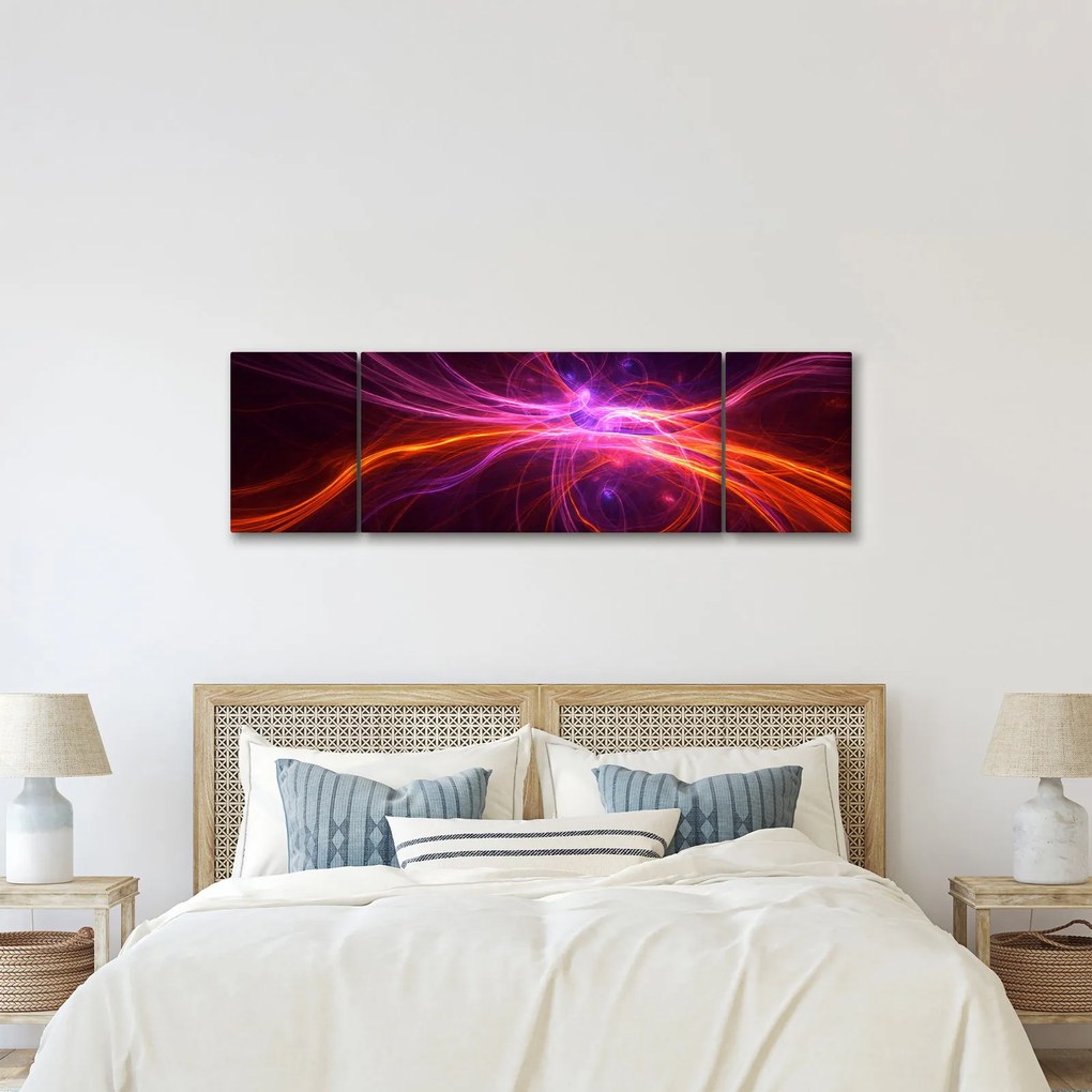 Obraz nowoczesnej abstrakcji (170x50 cm)