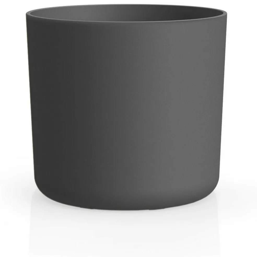 Doniczka Gardenico Lora antracyt, śr. 25 cm, śred. 25 cm