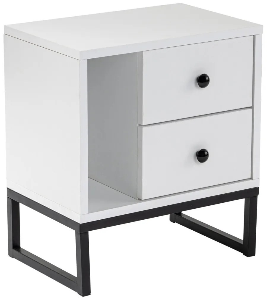 Stolik nocny Glimmer White