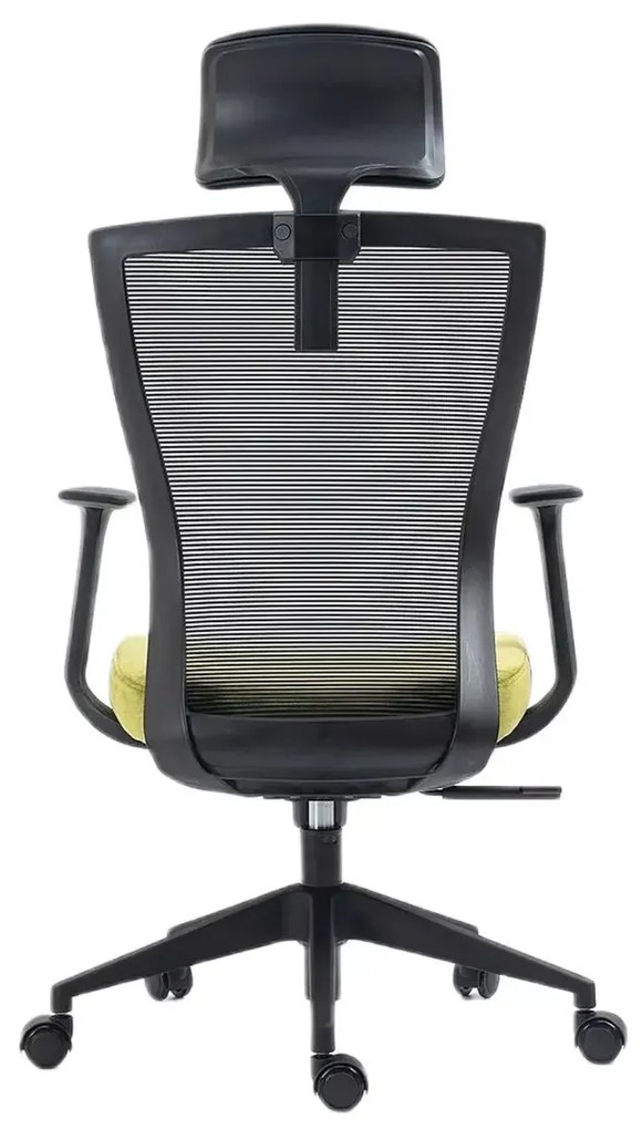 FOTEL OBROTOWY Q-328H CZARNY/ZIELONY SIGNAL