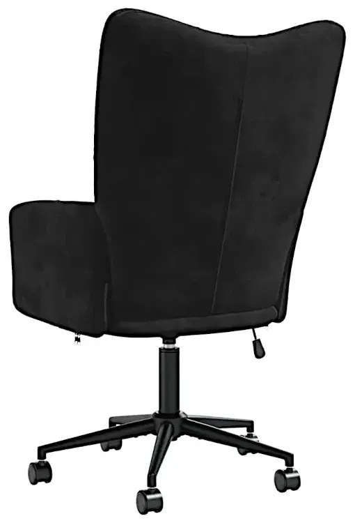 Fotel do biurka glamour czarny C7-A25