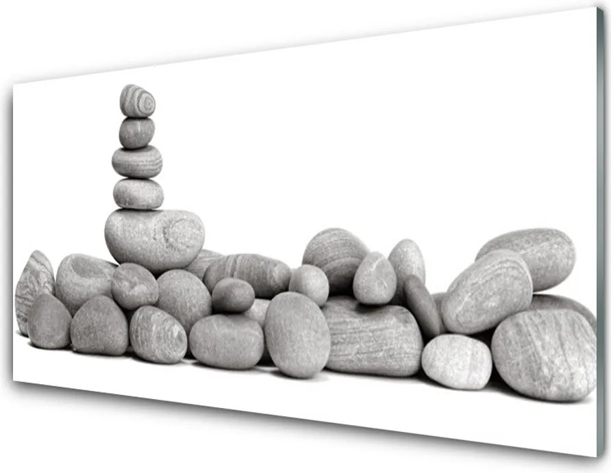 Szkło do Kuchni na Ścianę Artystyczny Układ Głazów