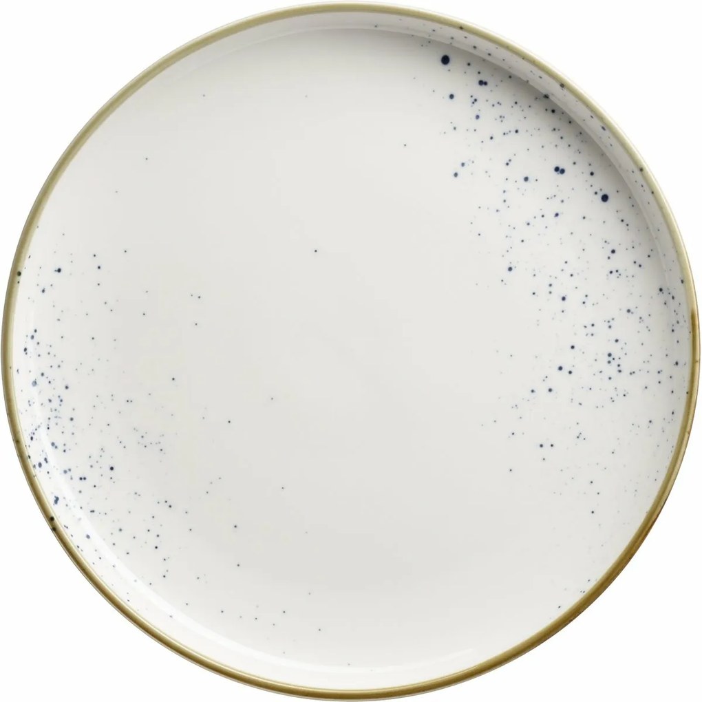 Mäser Talerz deserowy Pintar White niebieskiekropki 22,5 cm