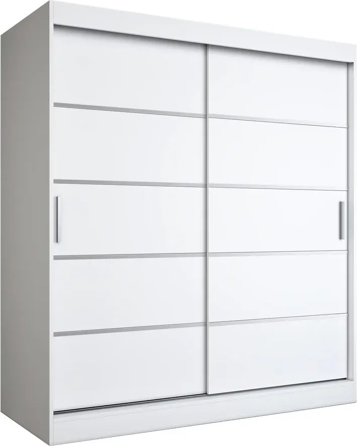 Szafa przesuwna biały mat 180 cm C8-A35