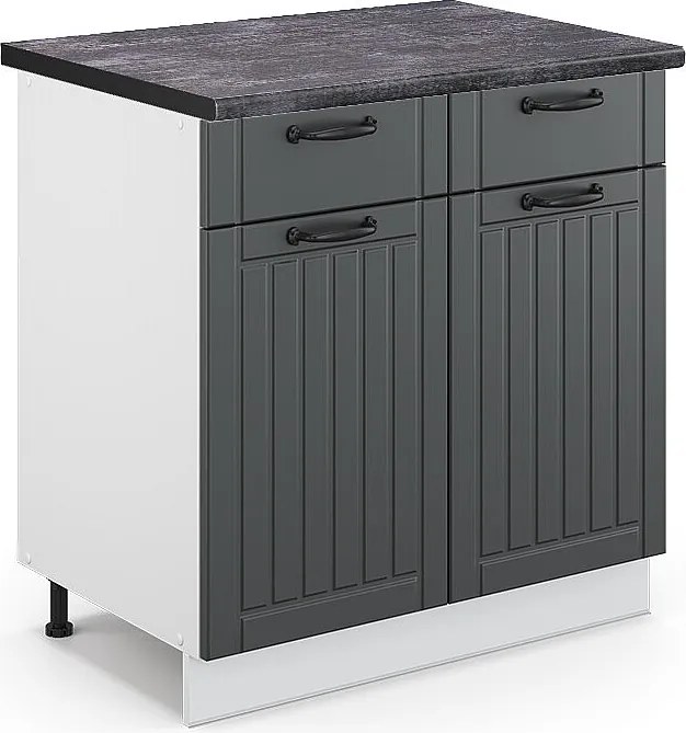 Szafka dolna do kuchni antracytowy domek wiejski 80x60x82 fame-line