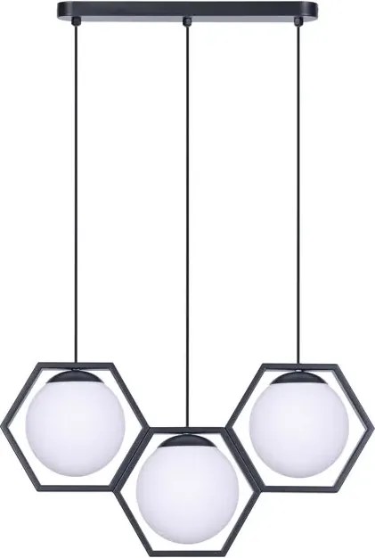 Geometryczna potrójna lampa wisząca nad stół - S770 S7-A19