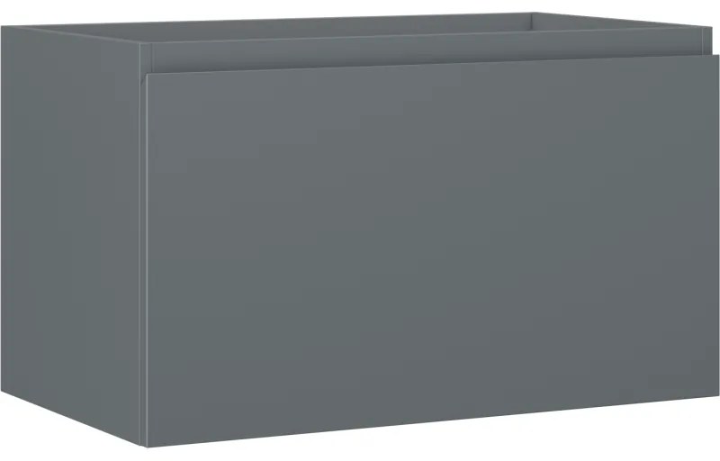 Mexen Orio szafka łazienkowa podumywalkowa 80 cm, 1 szuflada, grafit mat - 91A10-08047-1-BF66