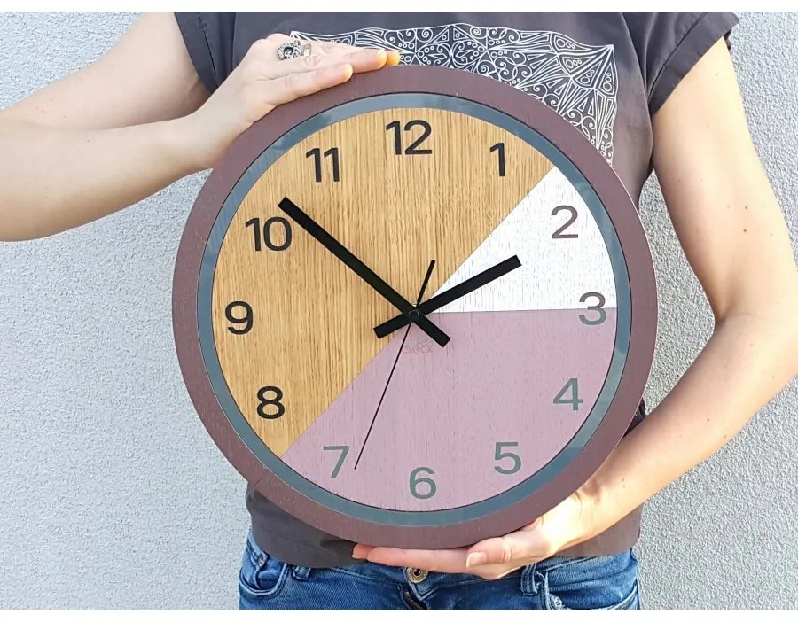 Zegar ścienny nowoczesny z cichym mechanizmem do salonu sypialni okrągły