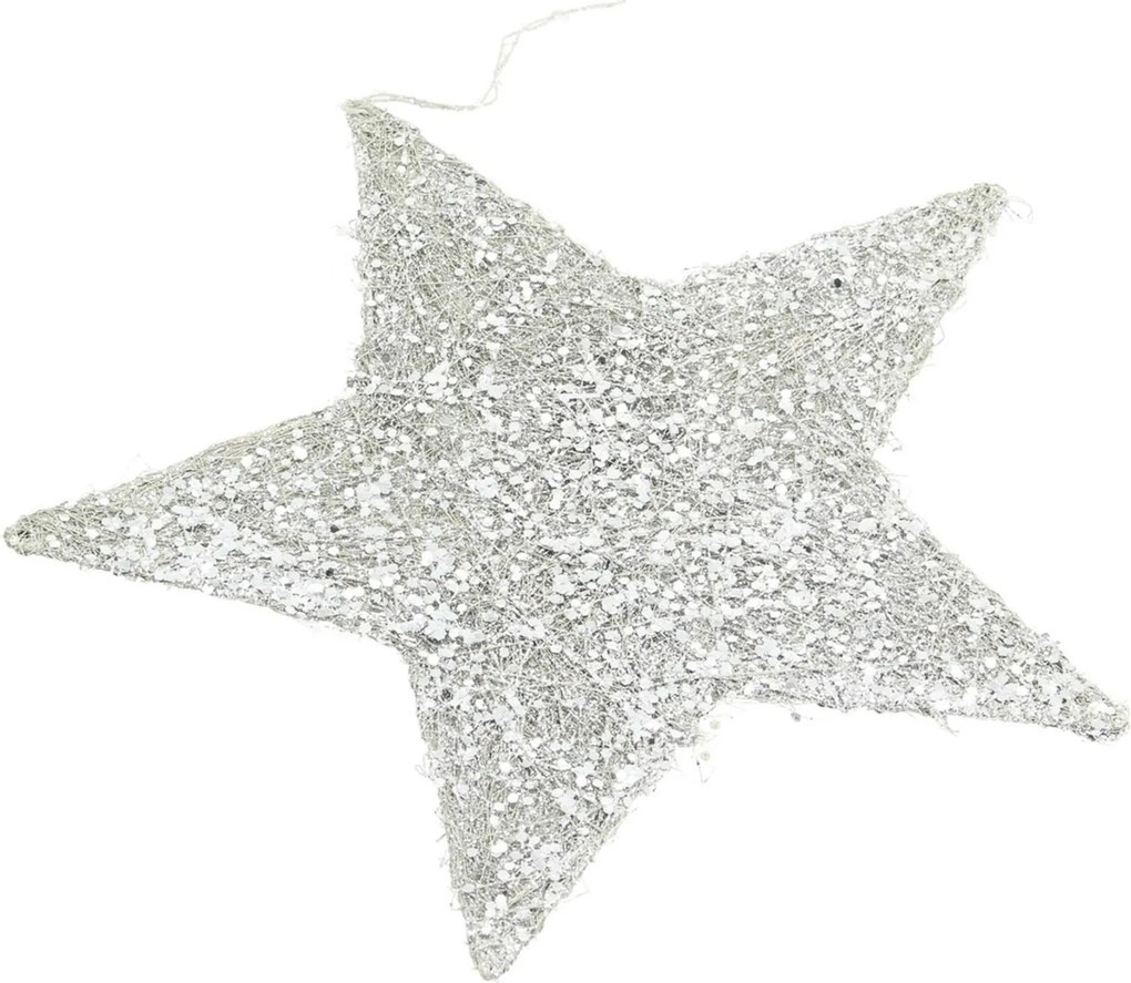 Ozdoba świąteczna Star Silver 25 cm