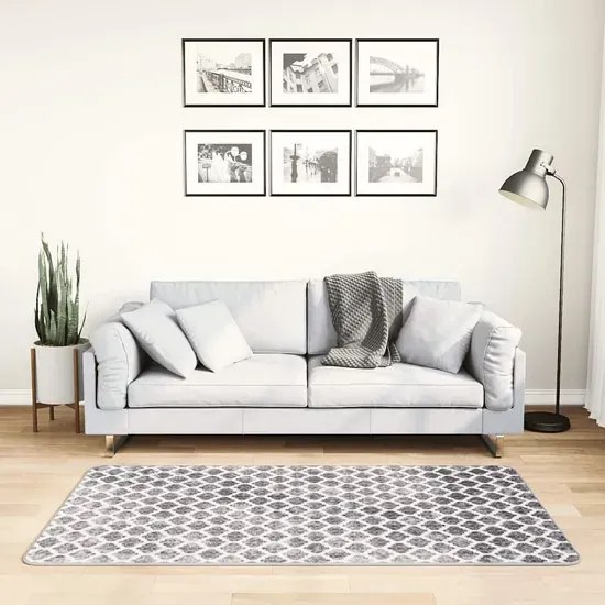 Biało-szary nowoczesny dywan 80x150 W4-H72