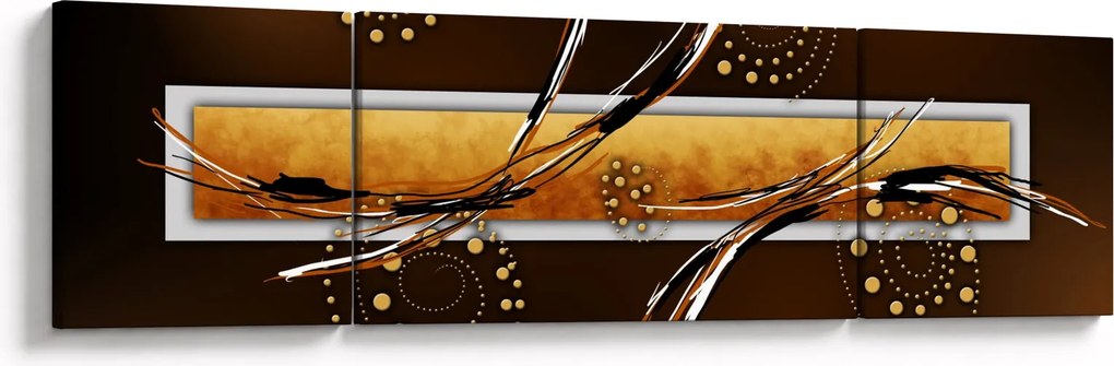 Obraz abstrakcji - Motyle (170x50 cm)