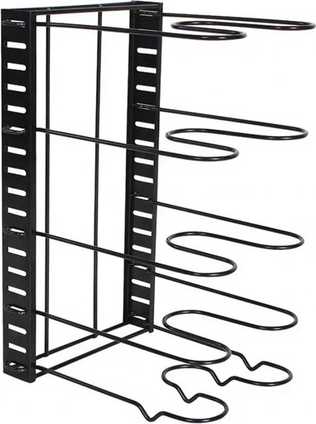 Metalowy organizer kuchenny na patelnie N6-D15