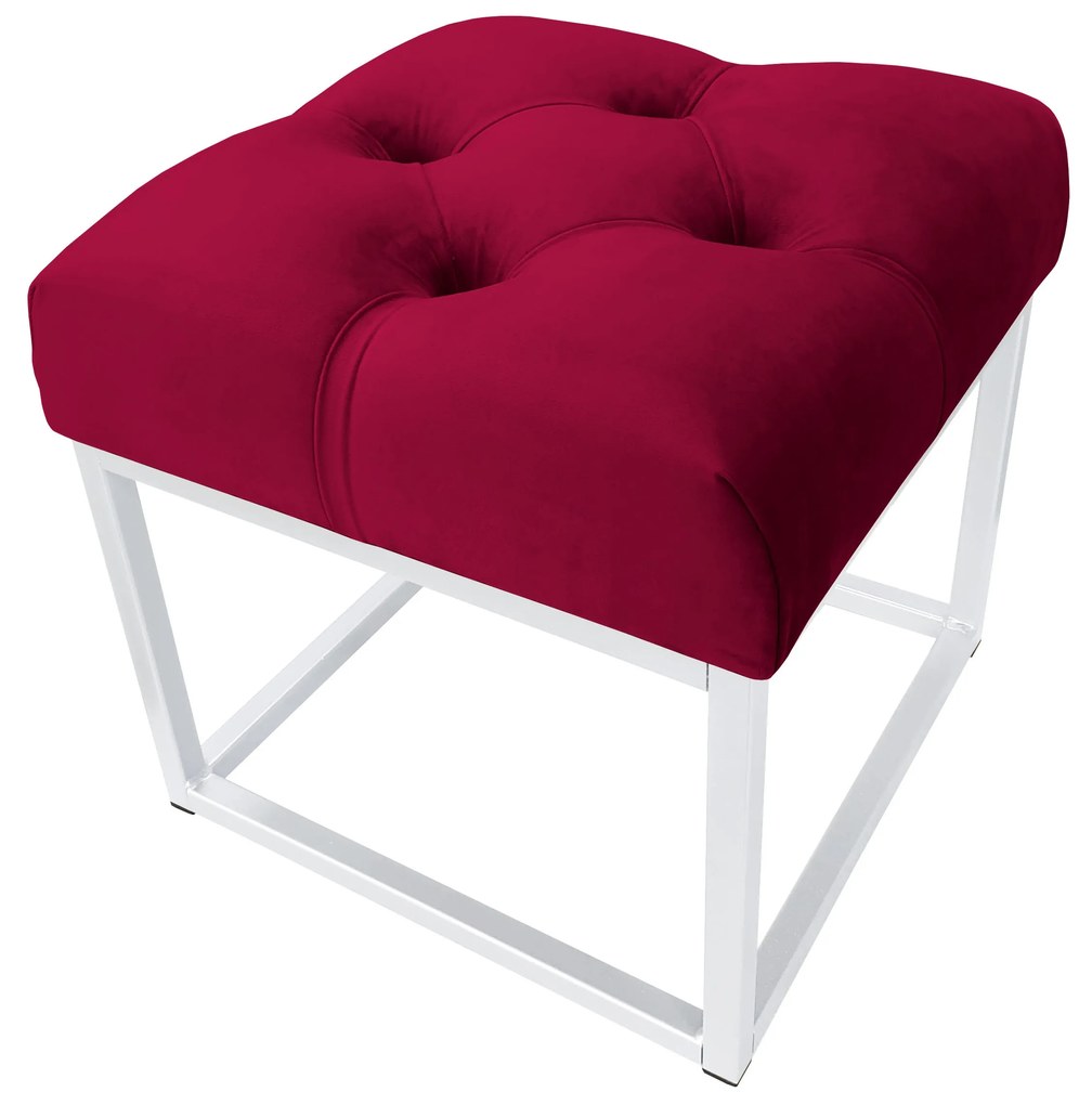 Pufa CHESTERFIELD LOFT ławka postawa biała MG31