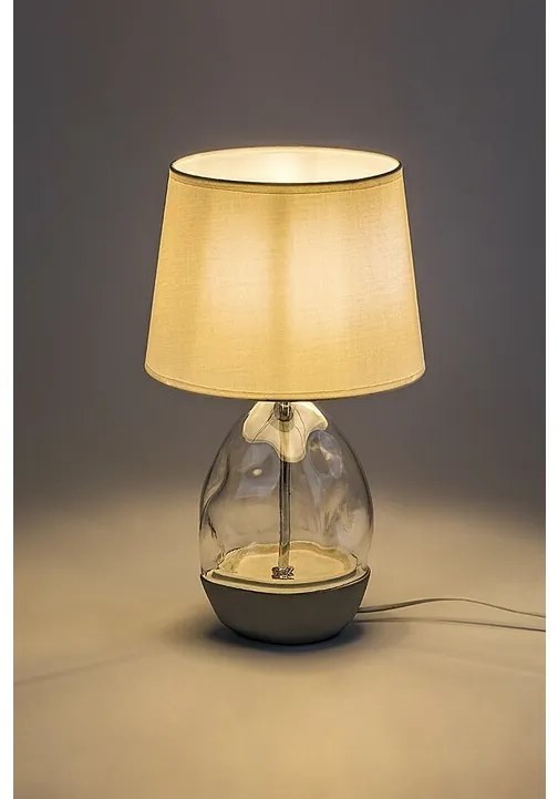 Rabalux 74227 dekoracyjna lampa stołowa Apolonia, biały, E27, 1x max. 40 W, IP20
