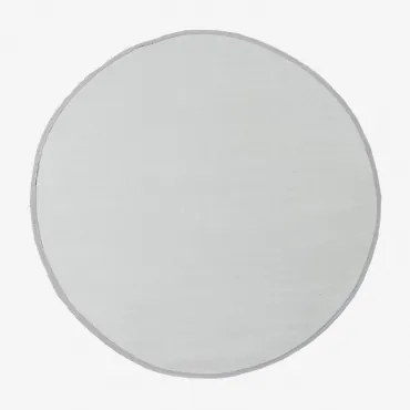 Okrągły Dywan Zewnętrzny Ø170 Cm Z Polipropylenu Tanida Jasnoszary & Ø170 Cm - Sklum