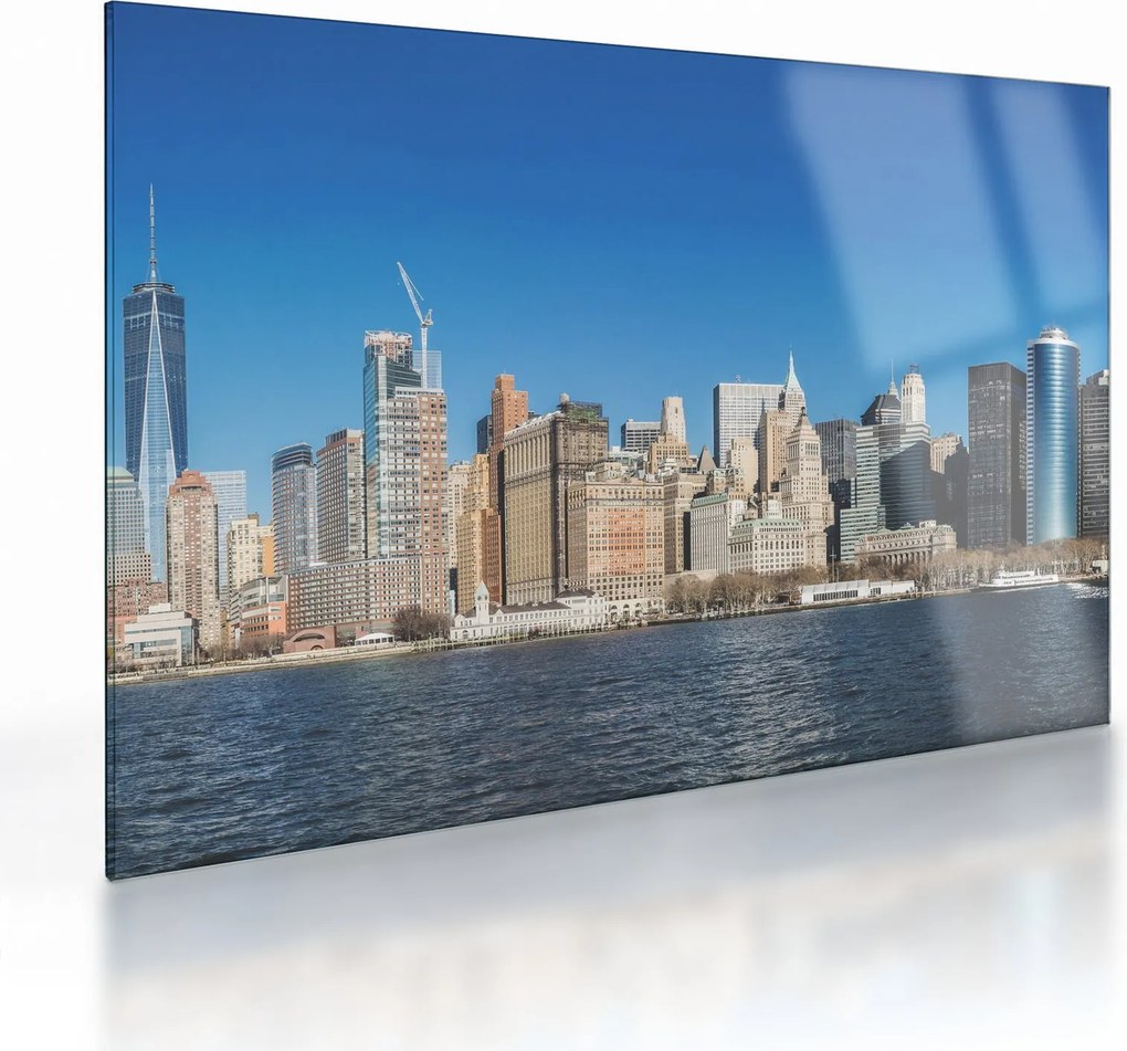 Obraz na szkle - Manhattan w Nowym Jorku (70x50 cm)