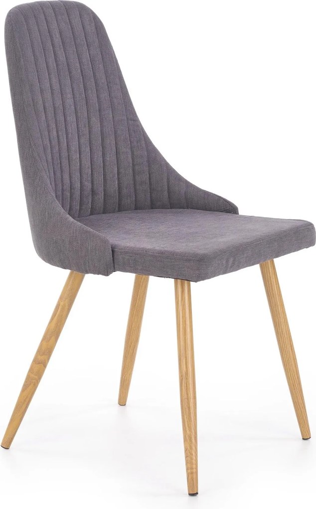 Tapicerowane krzesło do jadalni z przeszyciami K285 Halmar