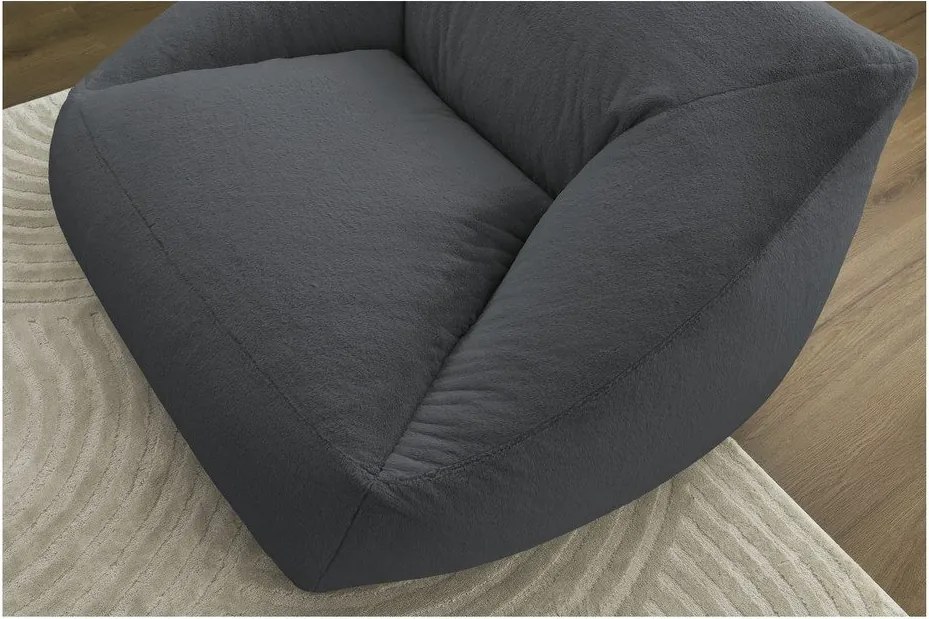 Ciemnoszary worek do siedzenia z imitacji futra Lilibet – Bobochic Paris