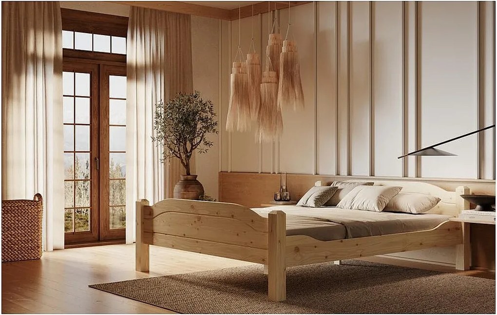 Łóżko 212x170x68 cm Sosna LIVA 160