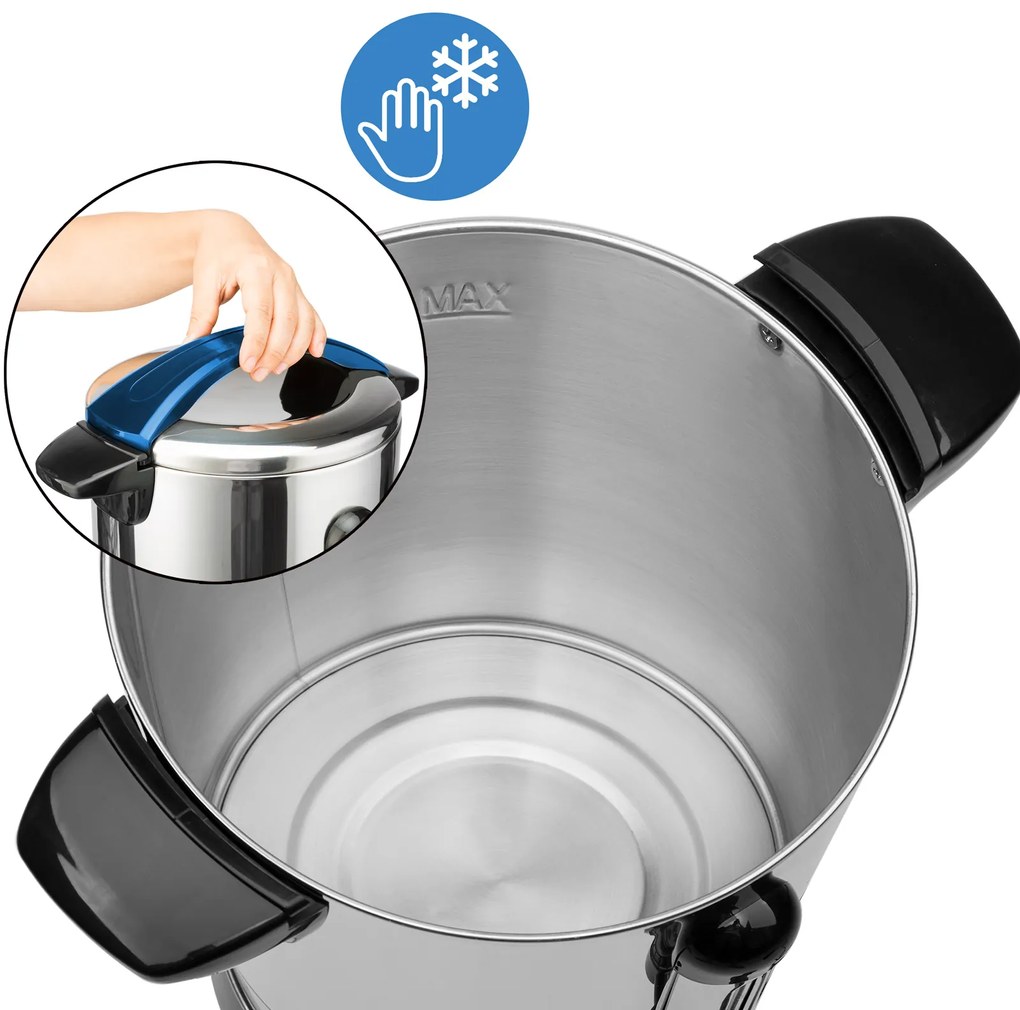 Jurhan Podgrzewacz do wina/herbaty COZY, 6,8l, srebrna
