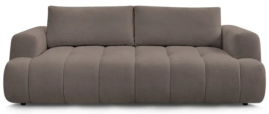 Szarobrązowa rozkładana/ze schowkiem sofa 251 cm Fuji – Bobochic Paris