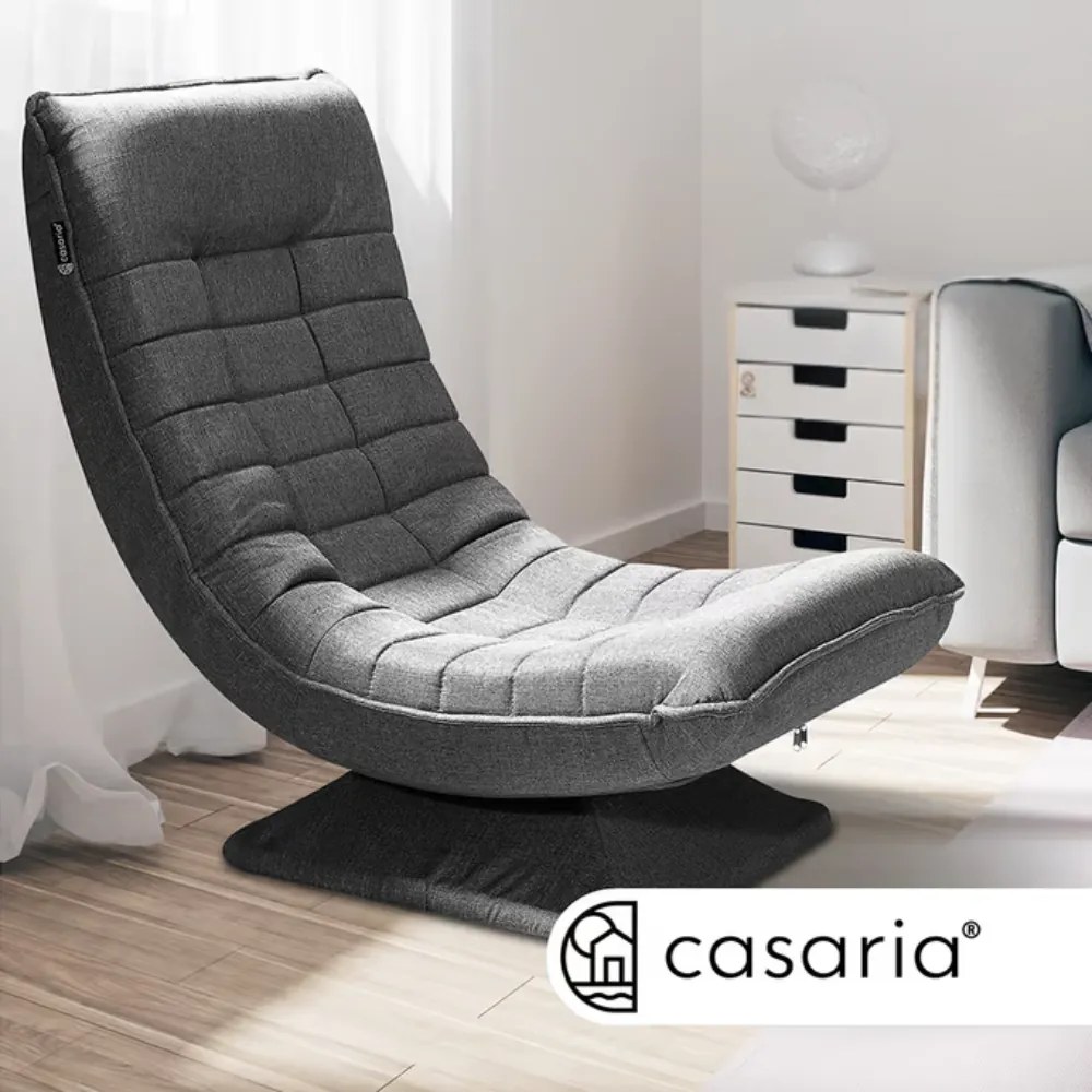 Leżanka ABERDEEN, 87x60x105cm, szara Casaria