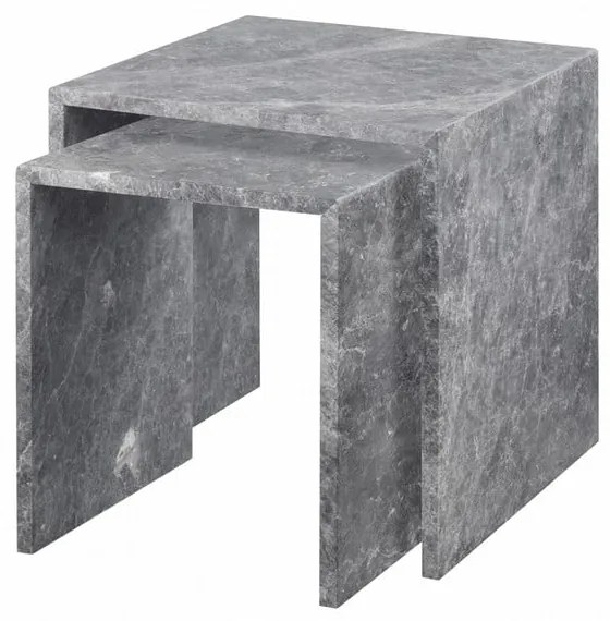 Marmurowe stoliki zestaw 2 szt. 45x45 cm VARU – Blomus