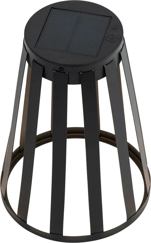 Lampa stołowa zewnętrzna czarna w tym LED 3-stopniowy ściemniacz słoneczny i ładowalny - Penny