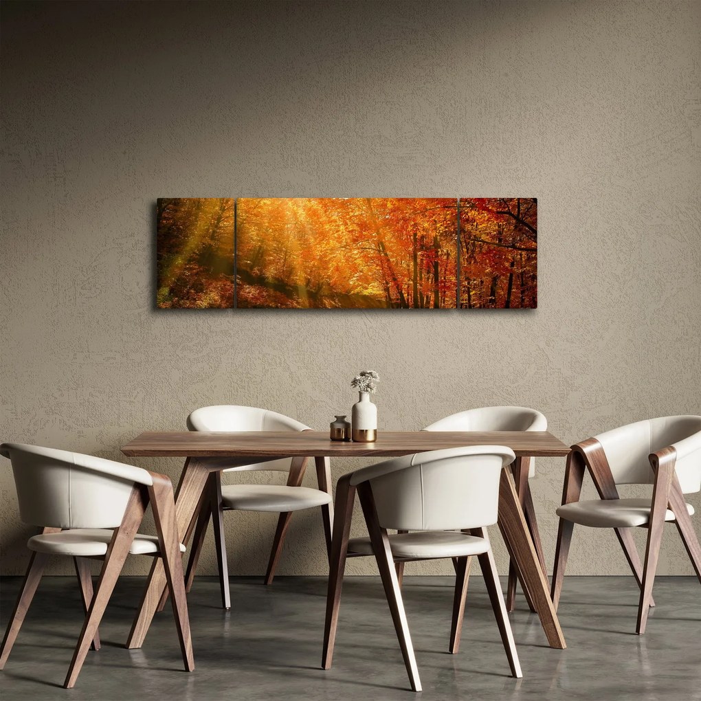 Obraz jesiennego lasu (170x50 cm)