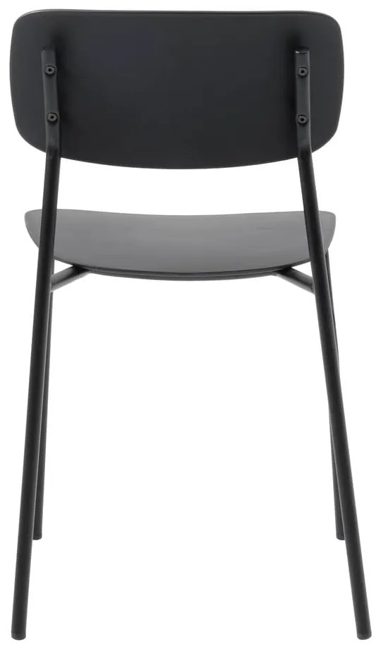 Czarne krzesła zestaw 2 szt. Kirkland – Unique Furniture