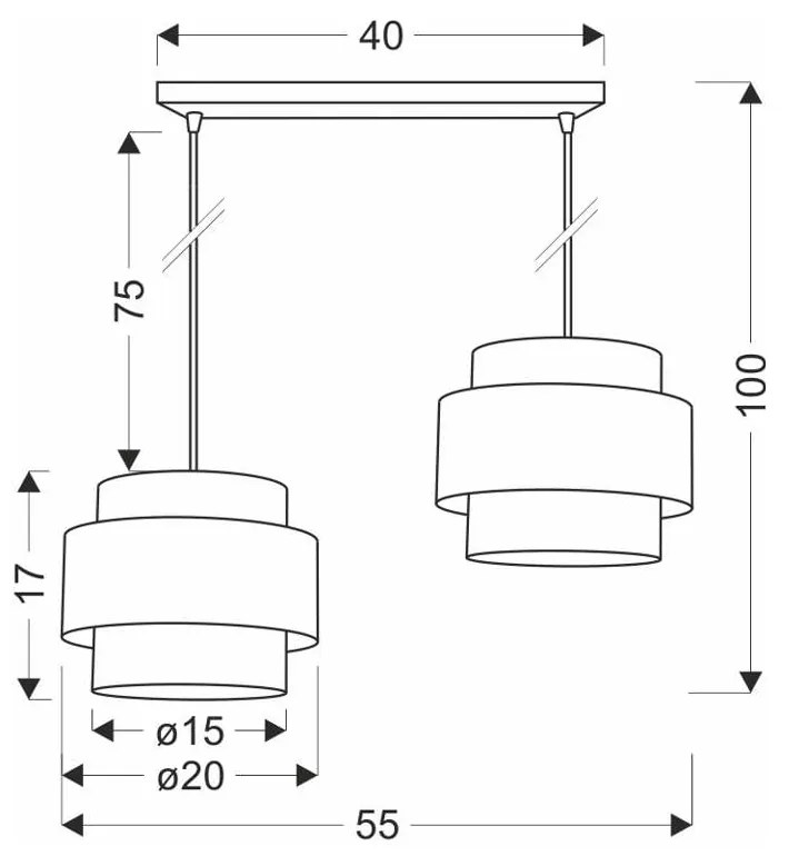 Biało-naturalna lampa wisząca z rattanowym kloszem ø 20 cm Rattan – Candellux Lighting