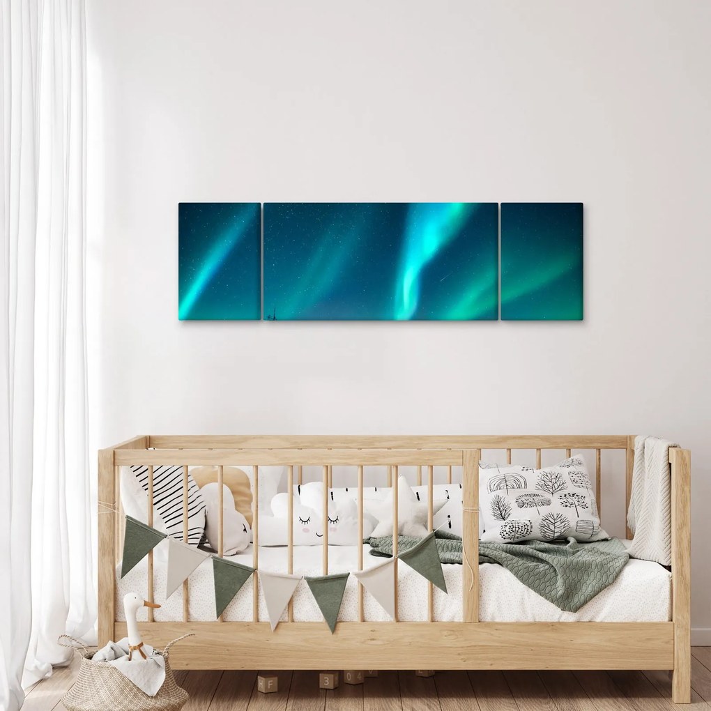 Obraz - Aurora Borealis (170x50 cm)