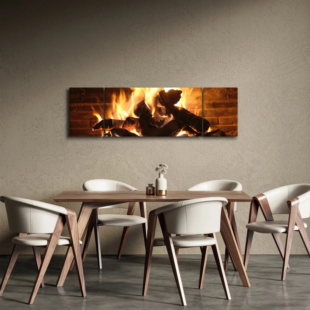 Obraz - Ogień (170x50 cm)