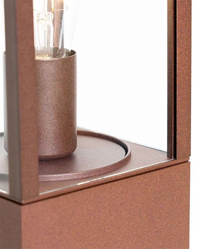 Przemysłowa stojąca lampa zewnętrzna rdzawy brąz 80 cm IP44 - Charlois