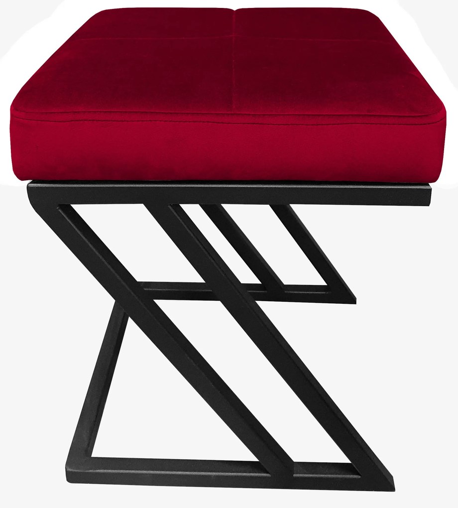 Pufa ZETA LOFT ławka taboret podnóżek metal MG31