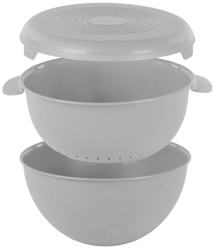 Miska z durszlakiem i pokrywką, Ø 24 cm