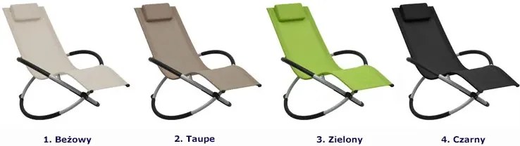 Dziecięcy leżak do nowoczesnego ogrodu taupe - Efred