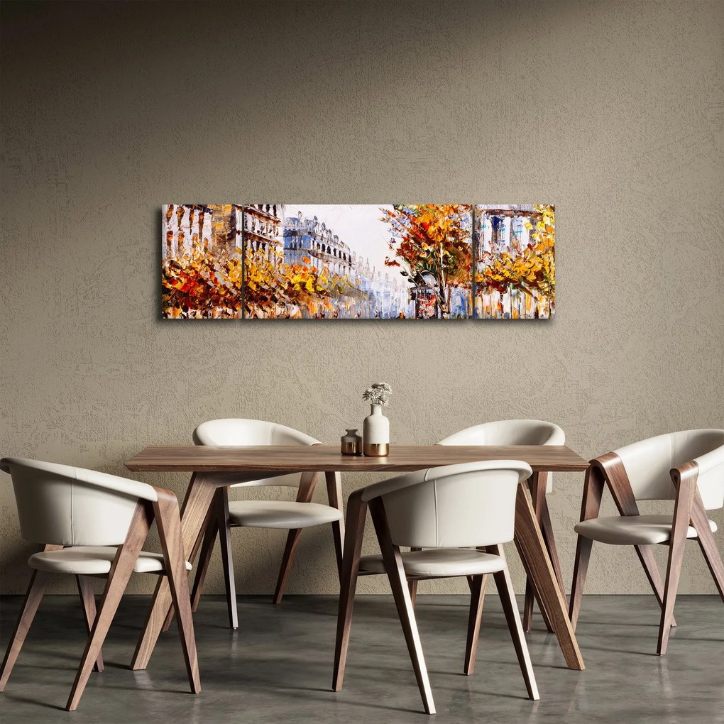 Obraz - Ulica w Paryżu (170x50 cm)