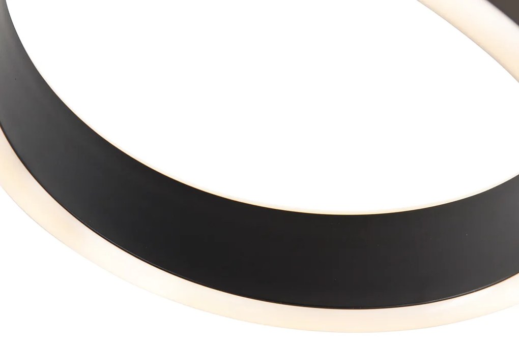 Lampa sufitowa antracytowa z 3-stopniowym ściemnianiem LED - FrankDesignerski Oswietlenie wewnetrzne