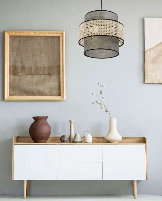 Abażurowa okrągła lampa wisząca boho - A342 Z0-D44