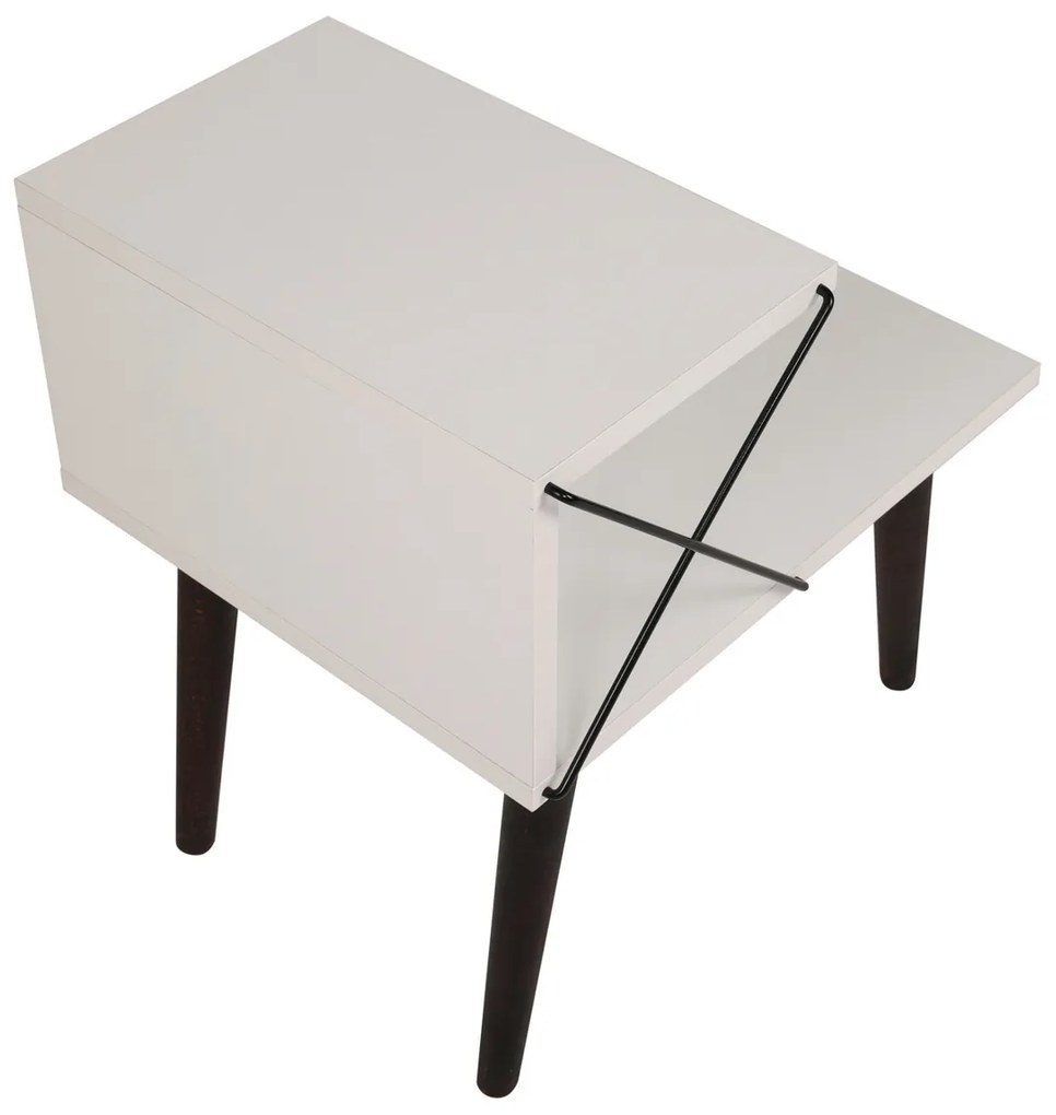 Stolik nocny Cross White