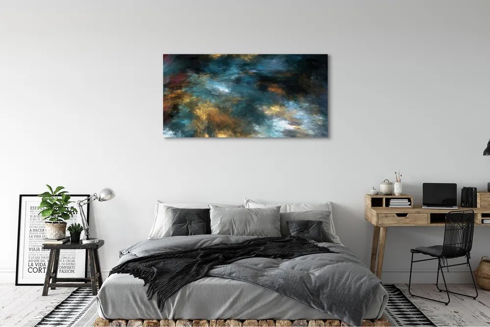 Zdjęcie na płótnie Abstrakcyjne Kolorowe Mazaje